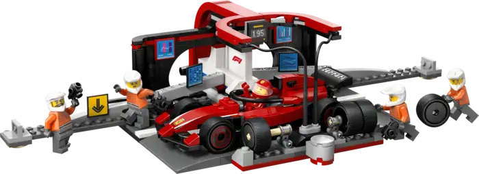 F1® Pit Stop & Pit Crew with Ferrari Car