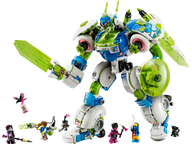 Mateo and Z-Blob the Knight Battle Mech