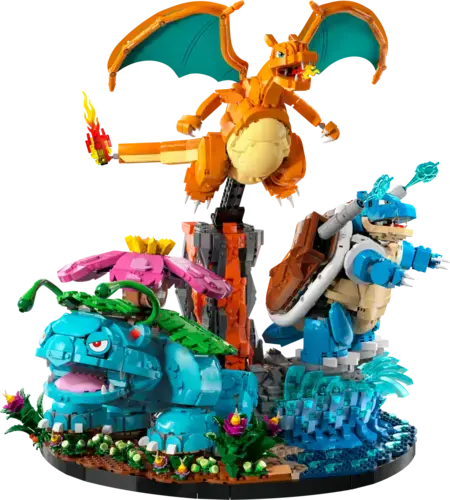 Venusaur, Charizard and Blastoise