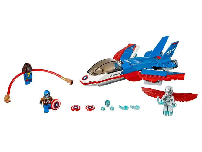 Captain America Jet Pursuit 76076