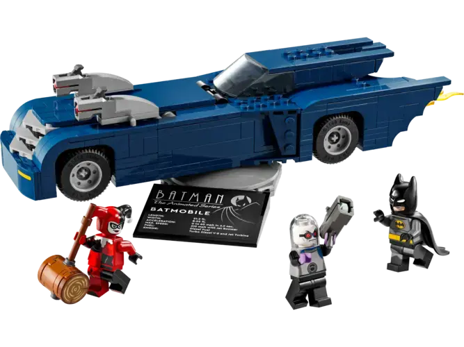 Batman™ with the Batmobile™ vs. Harley Quinn™ and Mr. Freeze™