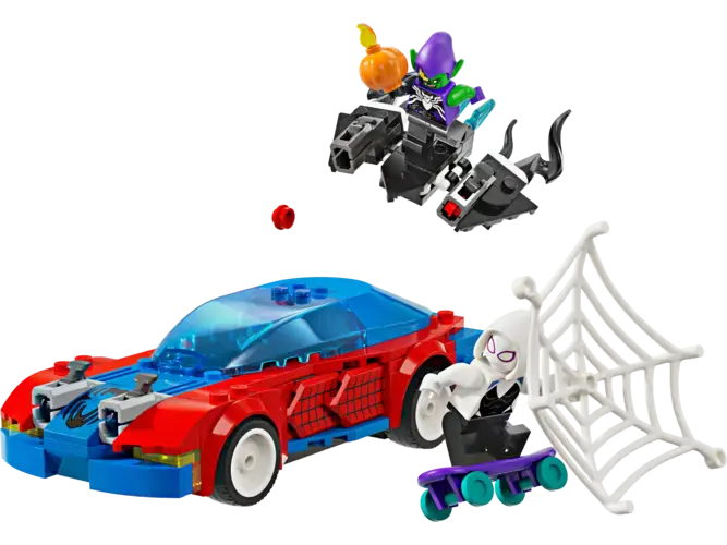 Spider-Man Race Car & Venom Green Goblin