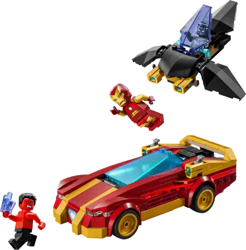 Iron Man Car & Black Panther vs. Red Hulk