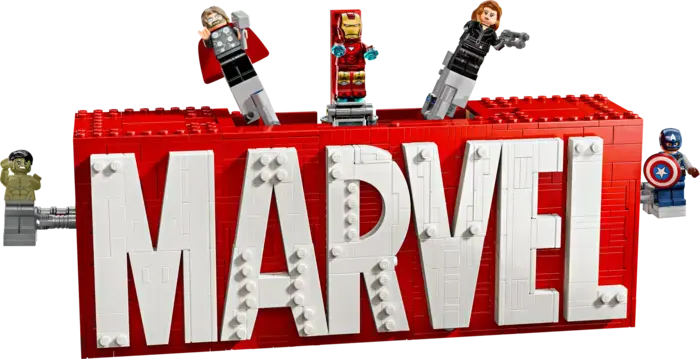 MARVEL Logo & Minifigures