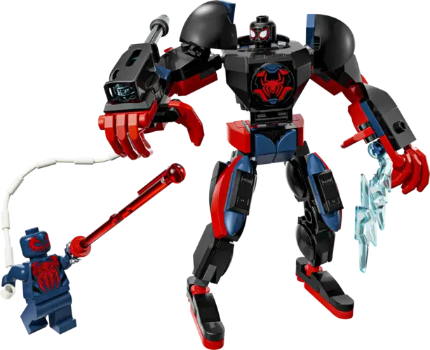 Miles Morales Mech vs. Spider-Man 2099