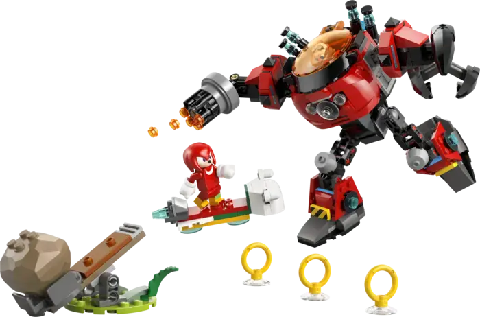 Knuckles vs. Dr. Eggman Egg Crusher Mech