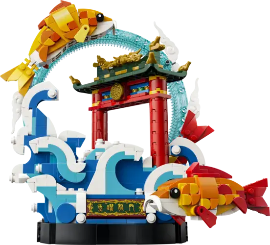Prosperity Carp Leaping